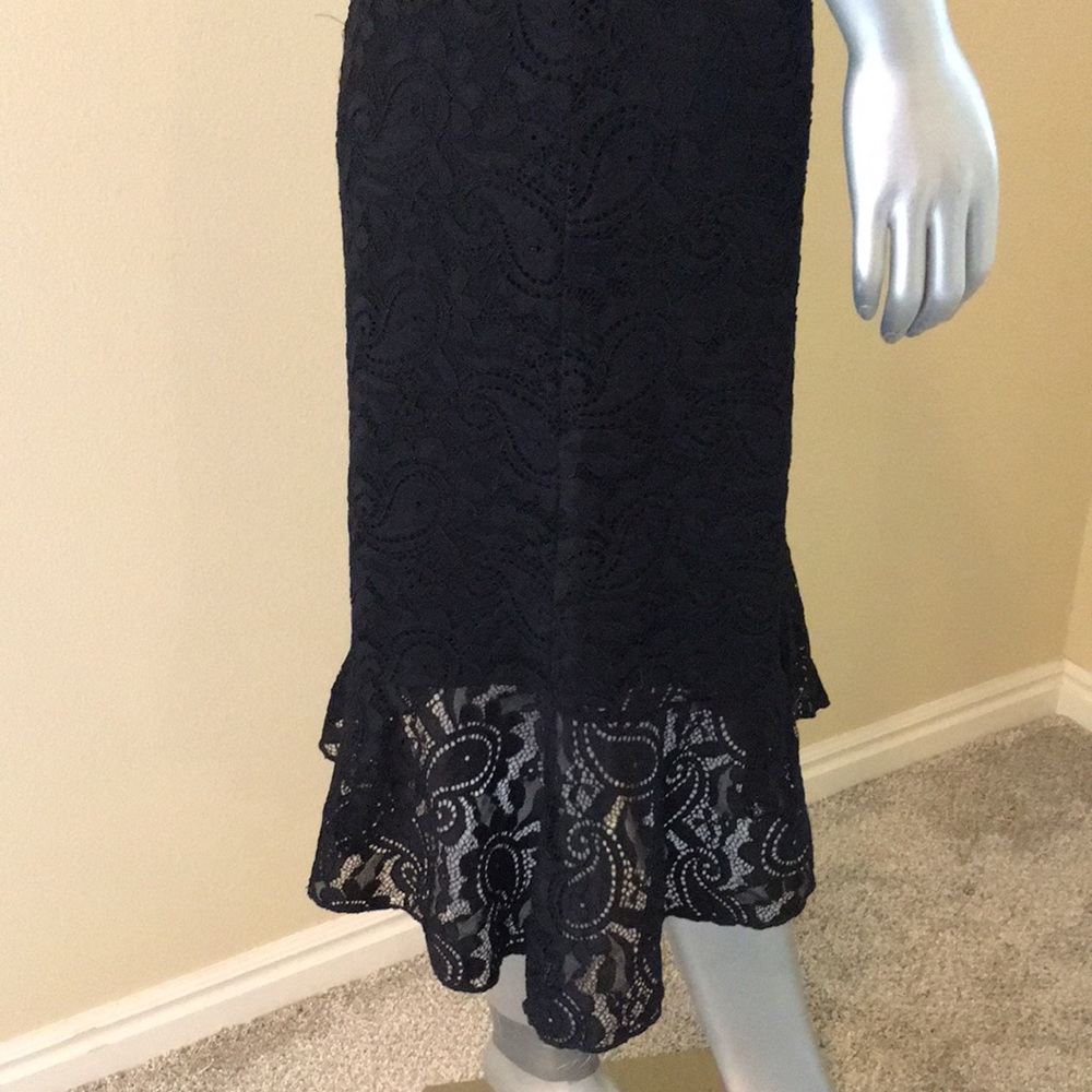 Bebe Lace & Ruffles Hi-low Dress - Picture 6 of 16
